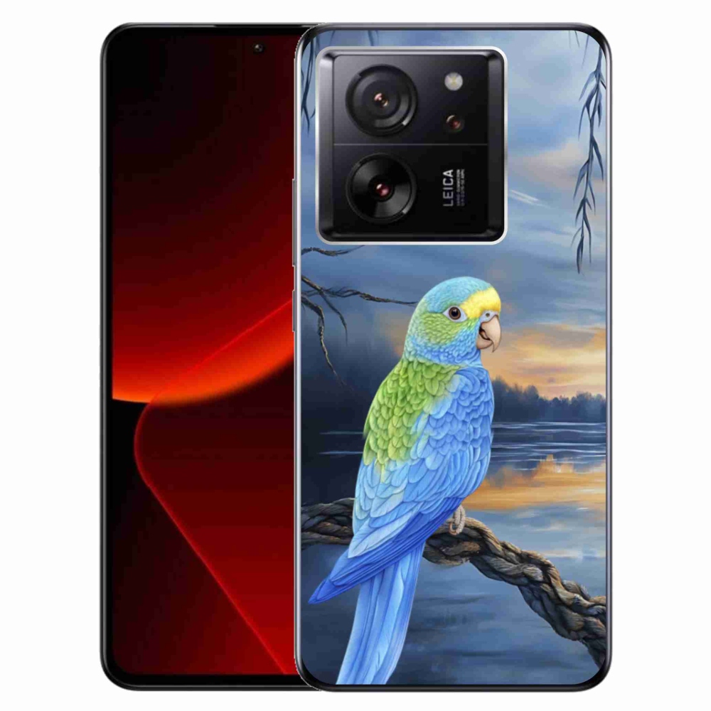 Gelový kryt mmCase na Xiaomi 13T/13T Pro - modrý papoušek