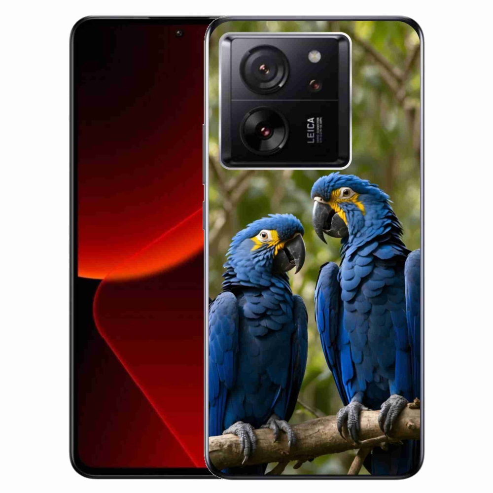 Gelový kryt mmCase na Xiaomi 13T/13T Pro - papouščí duo