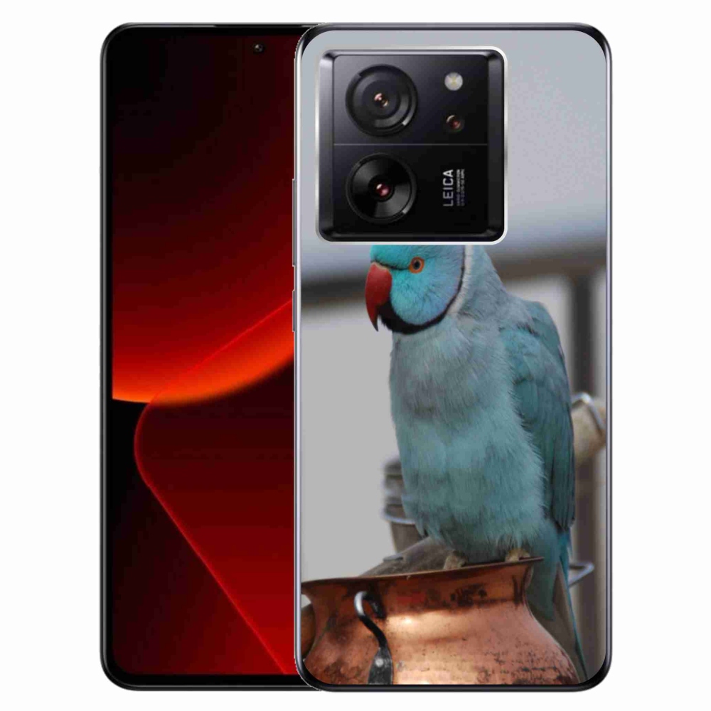 Gelový kryt mmCase na Xiaomi 13T/13T Pro - papoušek alexandr modrý