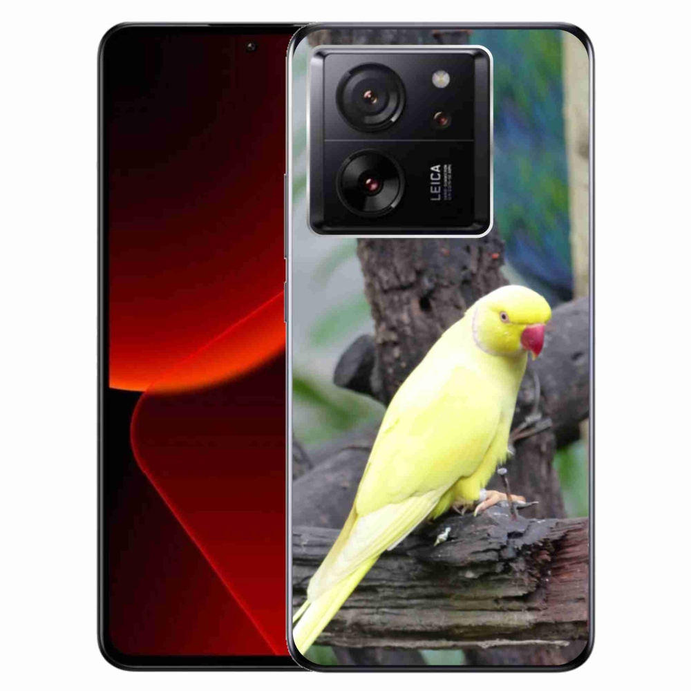Gelový kryt mmCase na Xiaomi 13T/13T Pro - papoušek alexandr žlutý