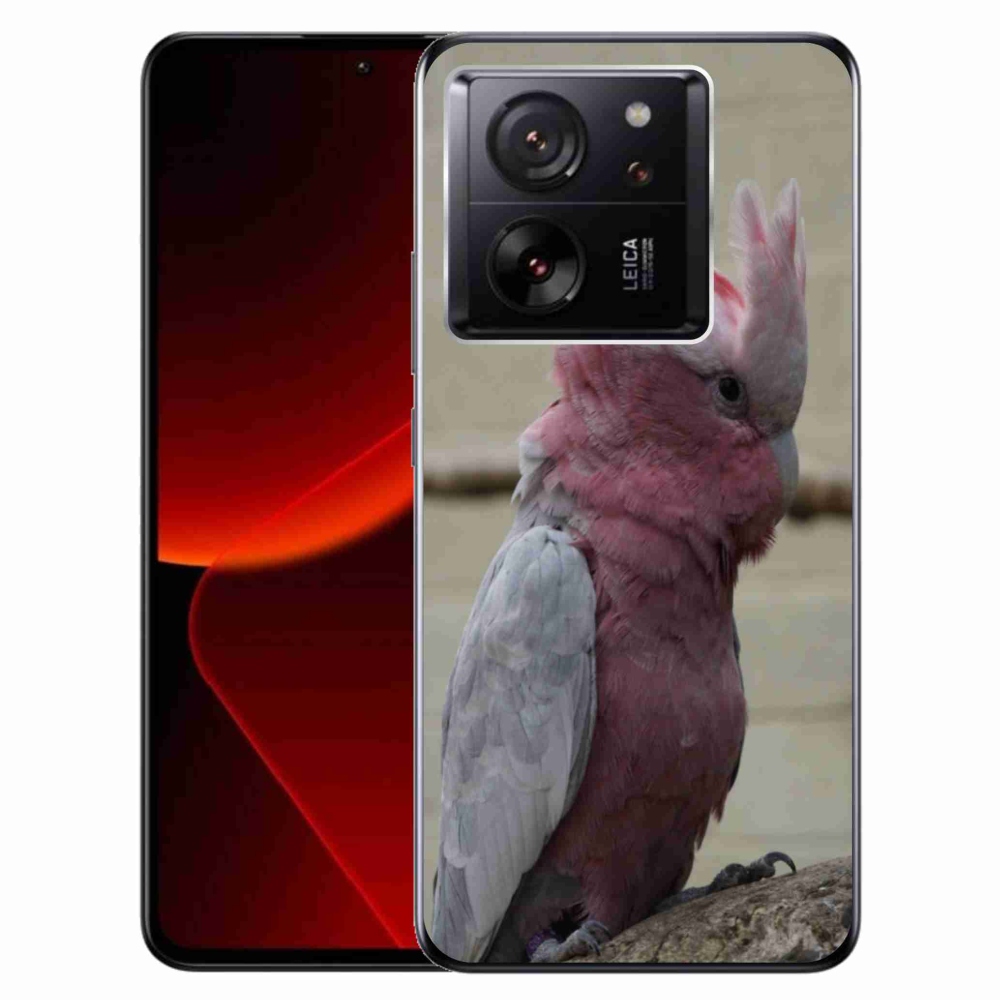 Gelový kryt mmCase na Xiaomi 13T/13T Pro - papoušek kakadu růžový