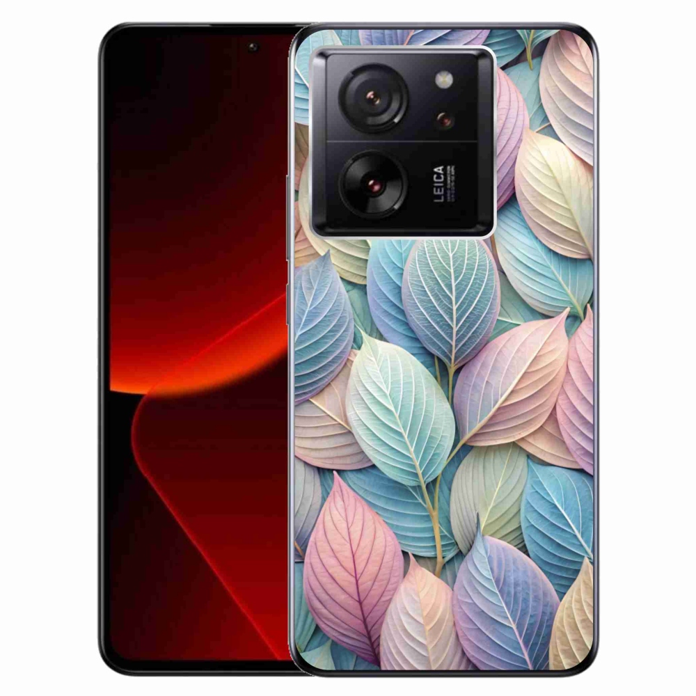 Gelový kryt mmCase na Xiaomi 13T/13T Pro - pastelové listy