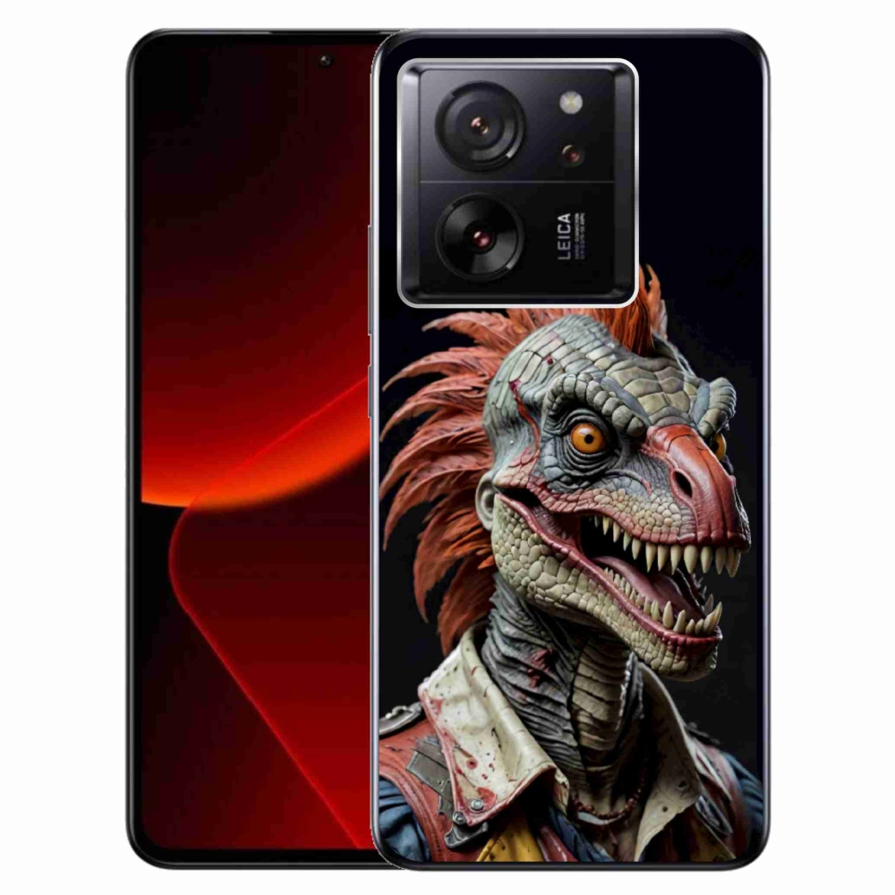 Gelový kryt mmCase na Xiaomi 13T/13T Pro - punk dinosaurus