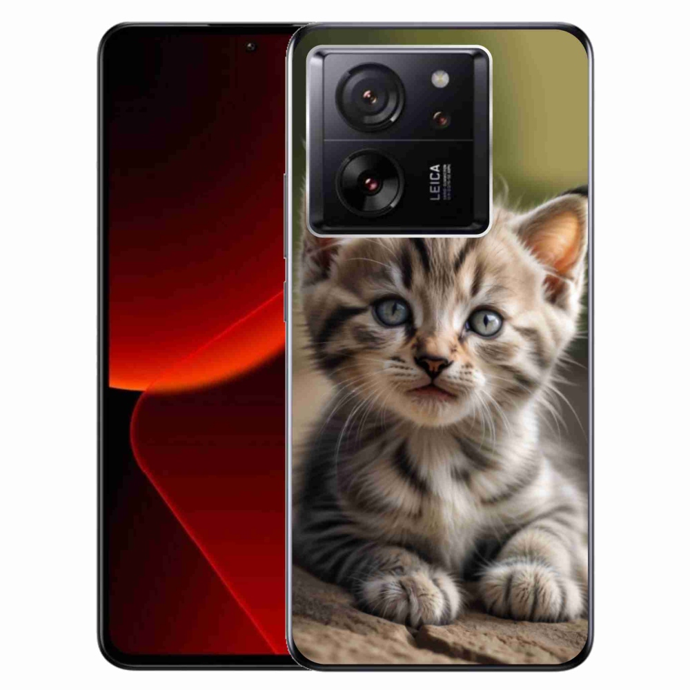 Gelový kryt mmCase na Xiaomi 13T/13T Pro - roztomilé kotě 9