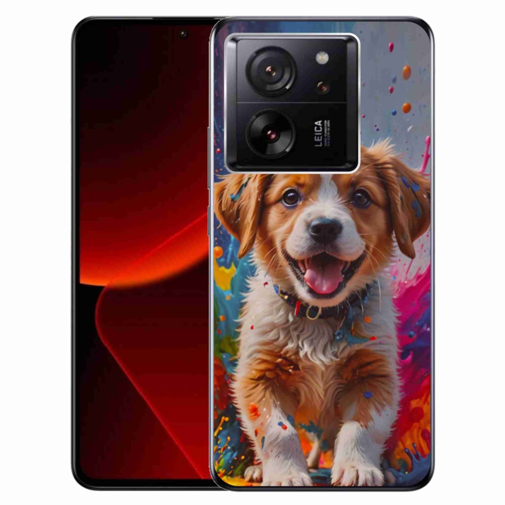 Gelový kryt mmCase na Xiaomi 13T/13T Pro - roztomilé štěně 3