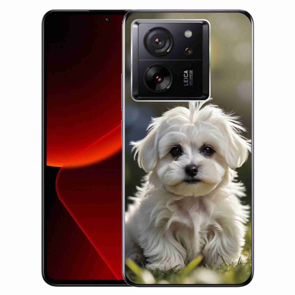 Gelový kryt mmCase na Xiaomi 13T/13T Pro - roztomilý maltézský psík