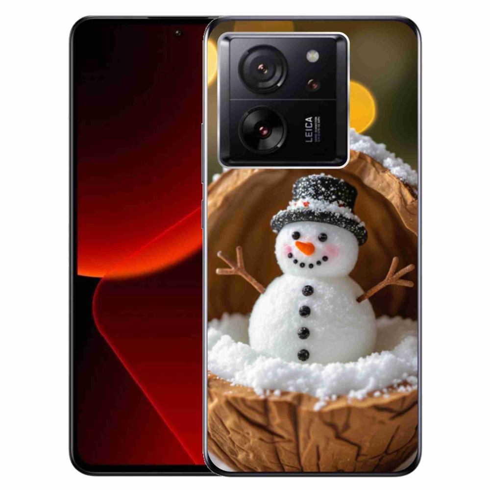 Gelový kryt mmCase na Xiaomi 13T/13T Pro - sněhulák 4