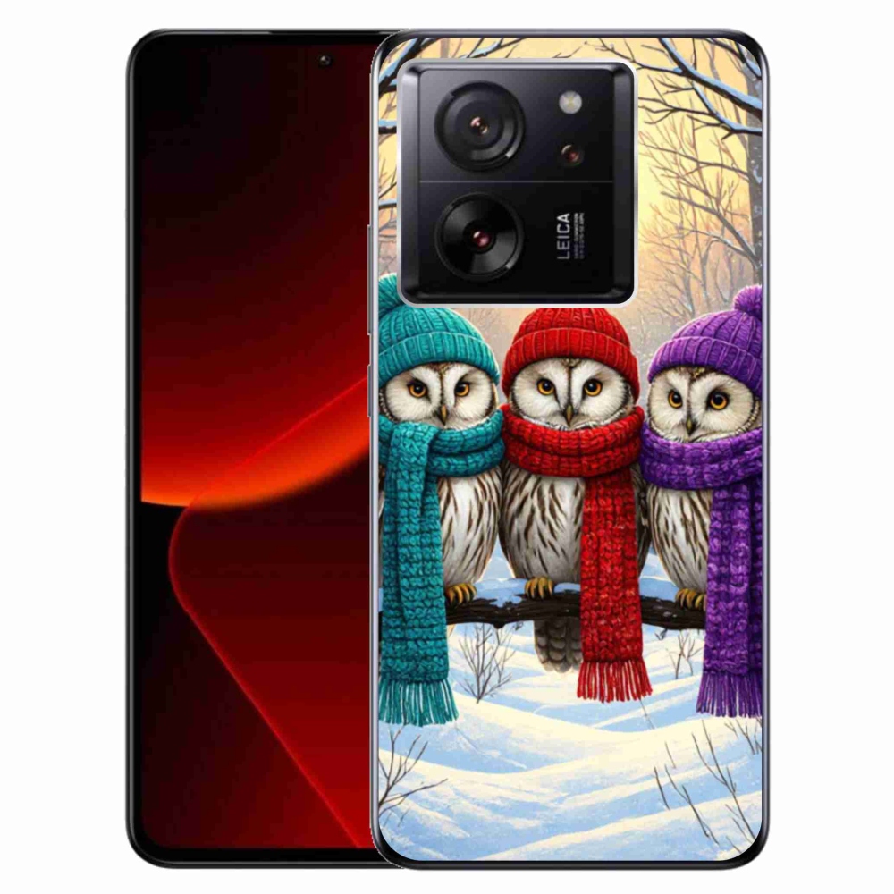 Gelový kryt mmCase na Xiaomi 13T/13T Pro - soví přátelé