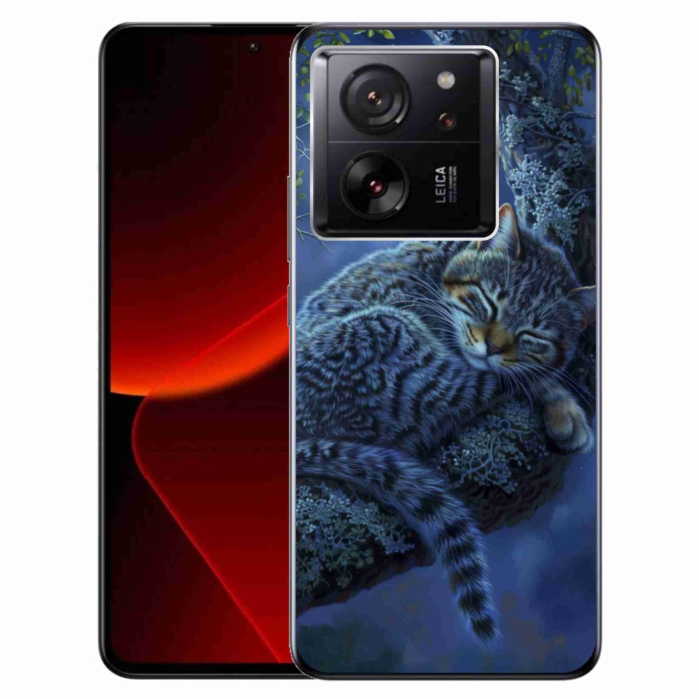 Gelový kryt mmCase na Xiaomi 13T/13T Pro - spící kočka