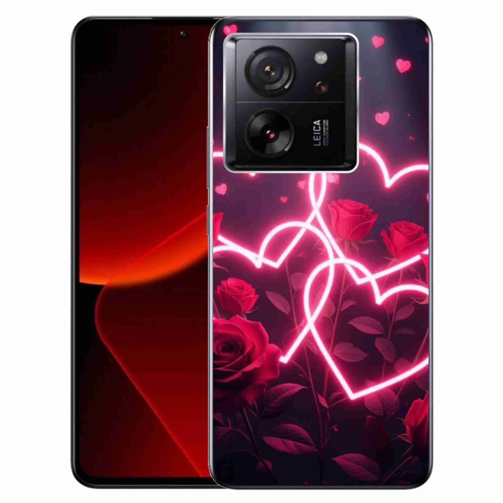 Gelový kryt mmCase na Xiaomi 13T/13T Pro - srdce lásky