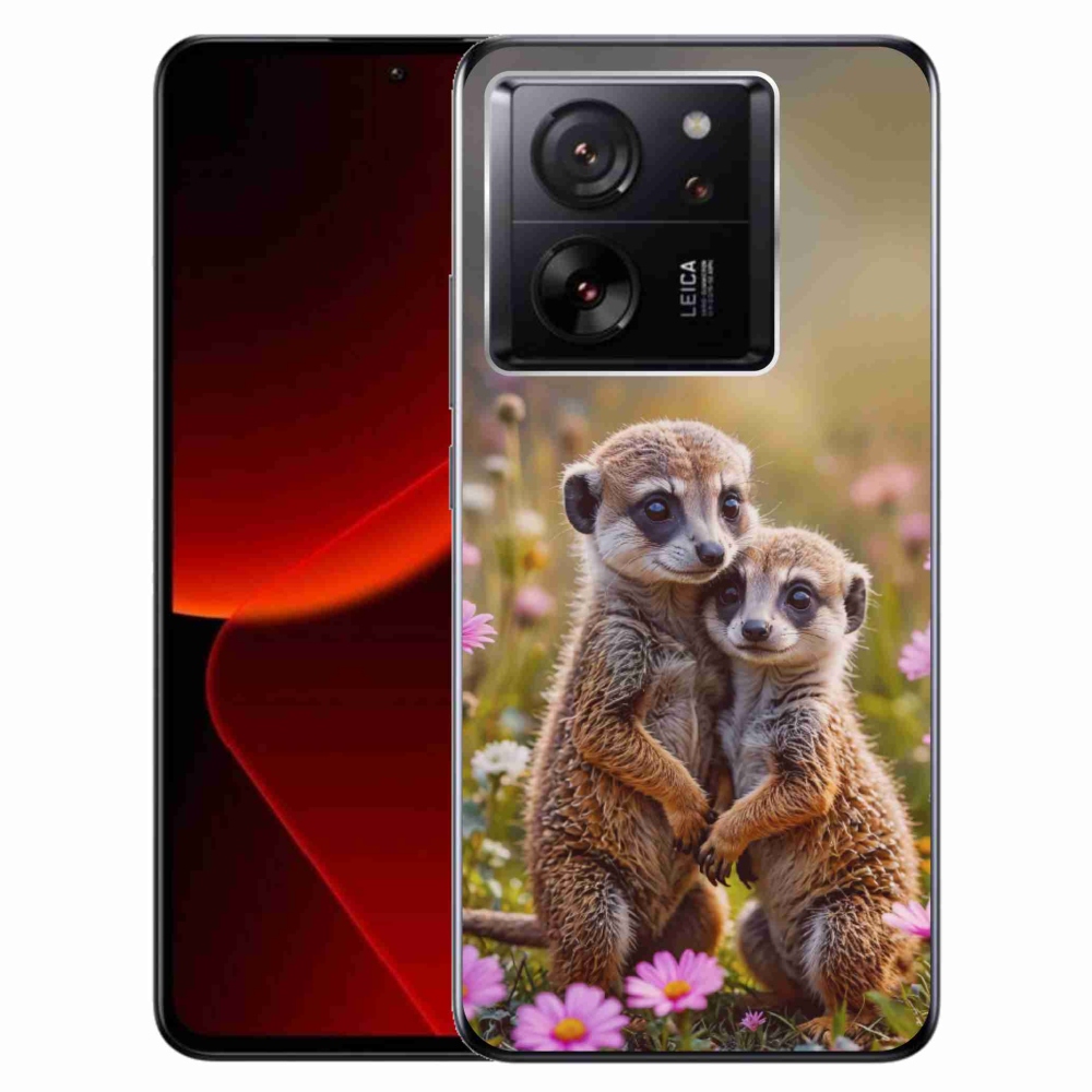 Gelový kryt mmCase na Xiaomi 13T/13T Pro - surikatí duo
