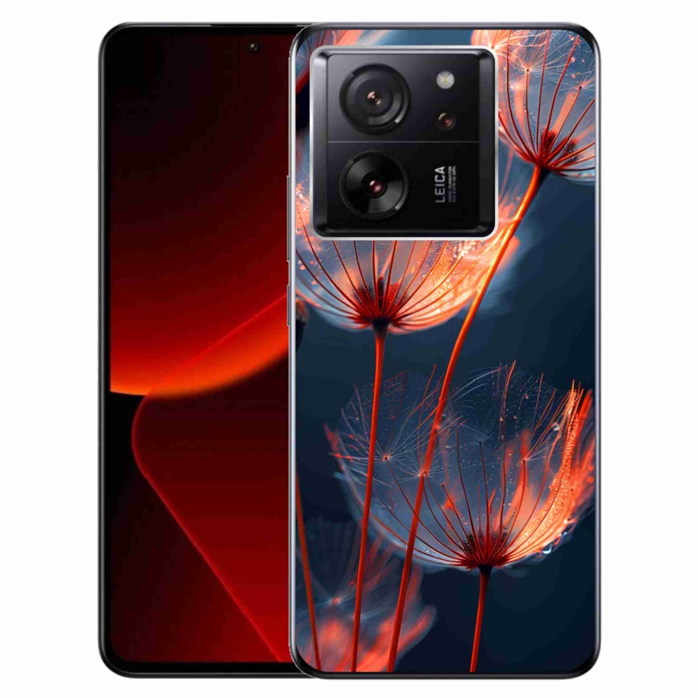 Gelový kryt mmCase na Xiaomi 13T/13T Pro - světélkující chmýří