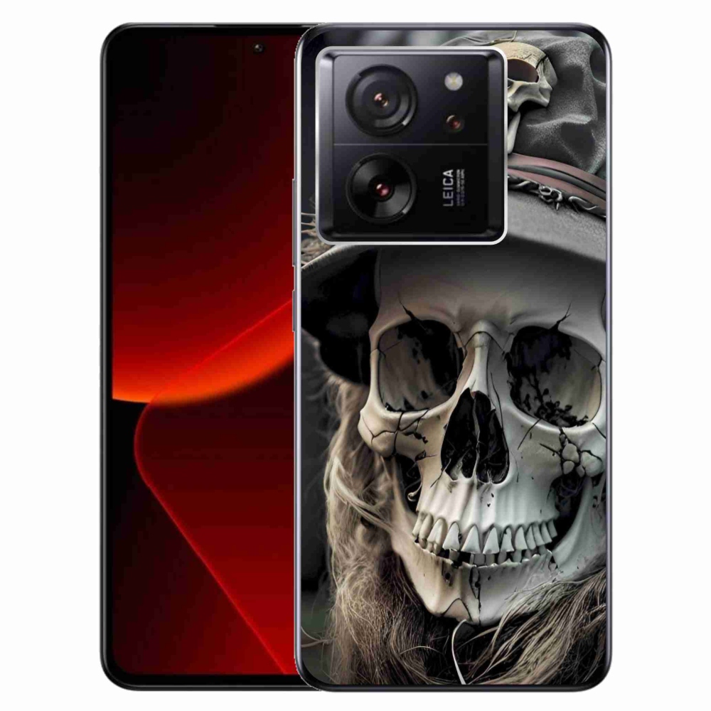 Gelový kryt mmCase na Xiaomi 13T/13T Pro - temná lebka