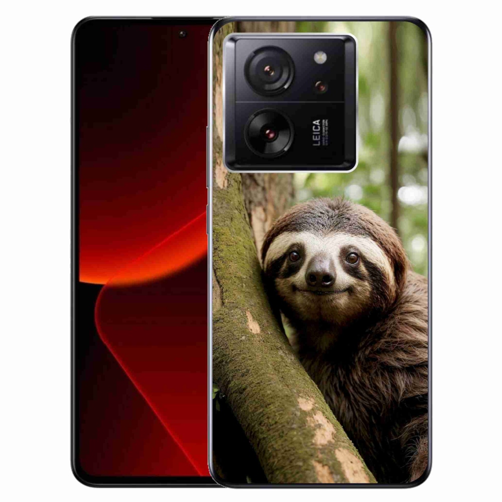 Gelový kryt mmCase na Xiaomi 13T/13T Pro - usměvavý lenochod