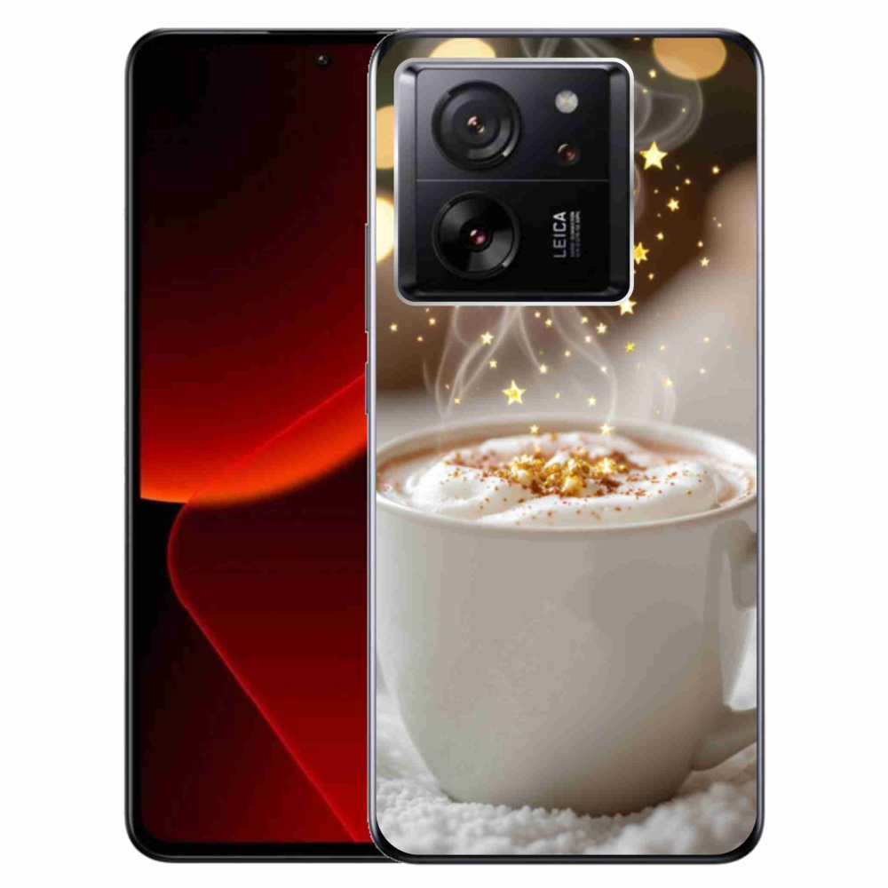 Gelový kryt mmCase na Xiaomi 13T/13T Pro - vánoční horký nápoj