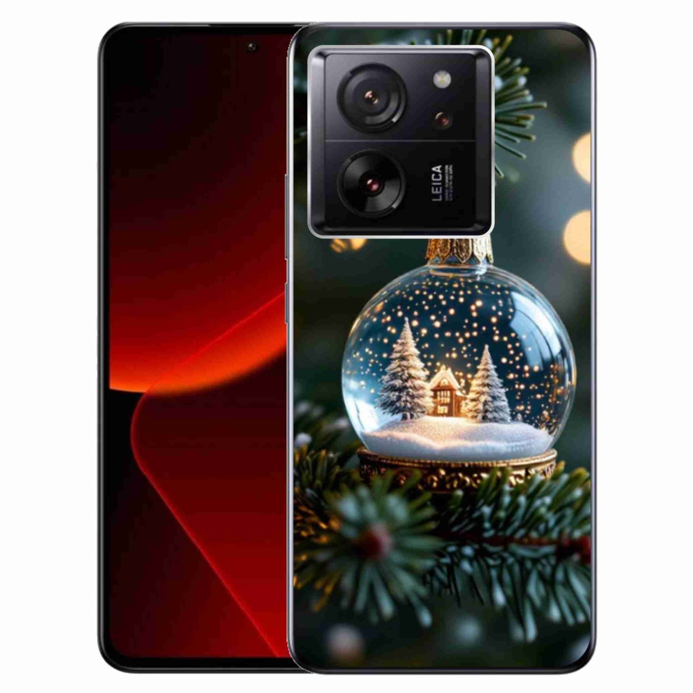 Gelový kryt mmCase na Xiaomi 13T/13T Pro - vánoční koule 2