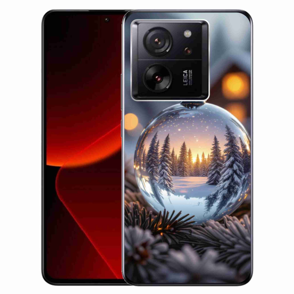 Gelový kryt mmCase na Xiaomi 13T/13T Pro - vánoční ozdoba