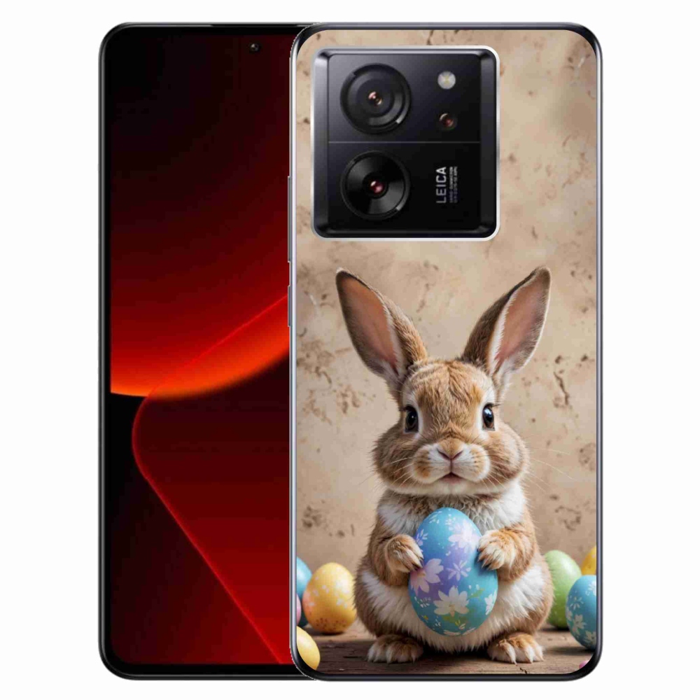 Gelový kryt mmCase na Xiaomi 13T/13T Pro - velikonoční králíček