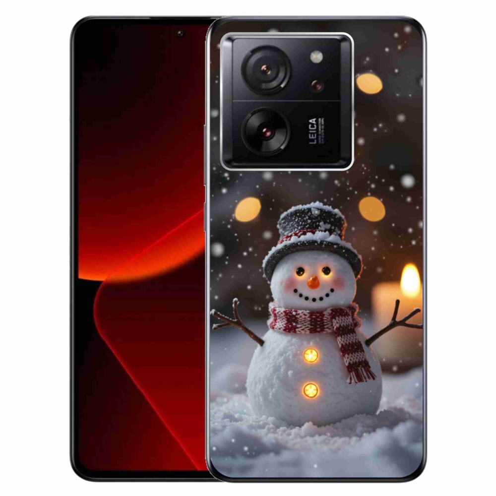 Gelový kryt mmCase na Xiaomi 13T/13T Pro - veselý sněhulák