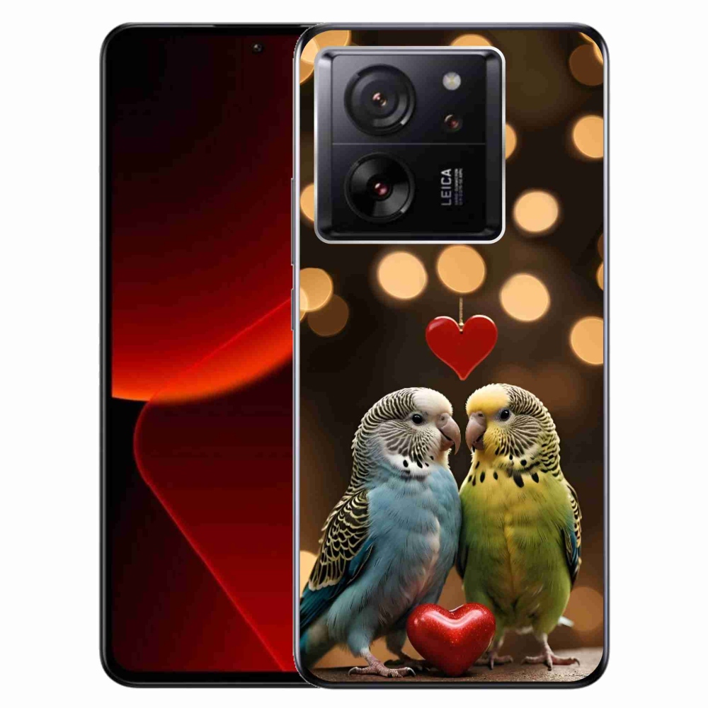Gelový kryt mmCase na Xiaomi 13T/13T Pro - zamilovaní papoušci