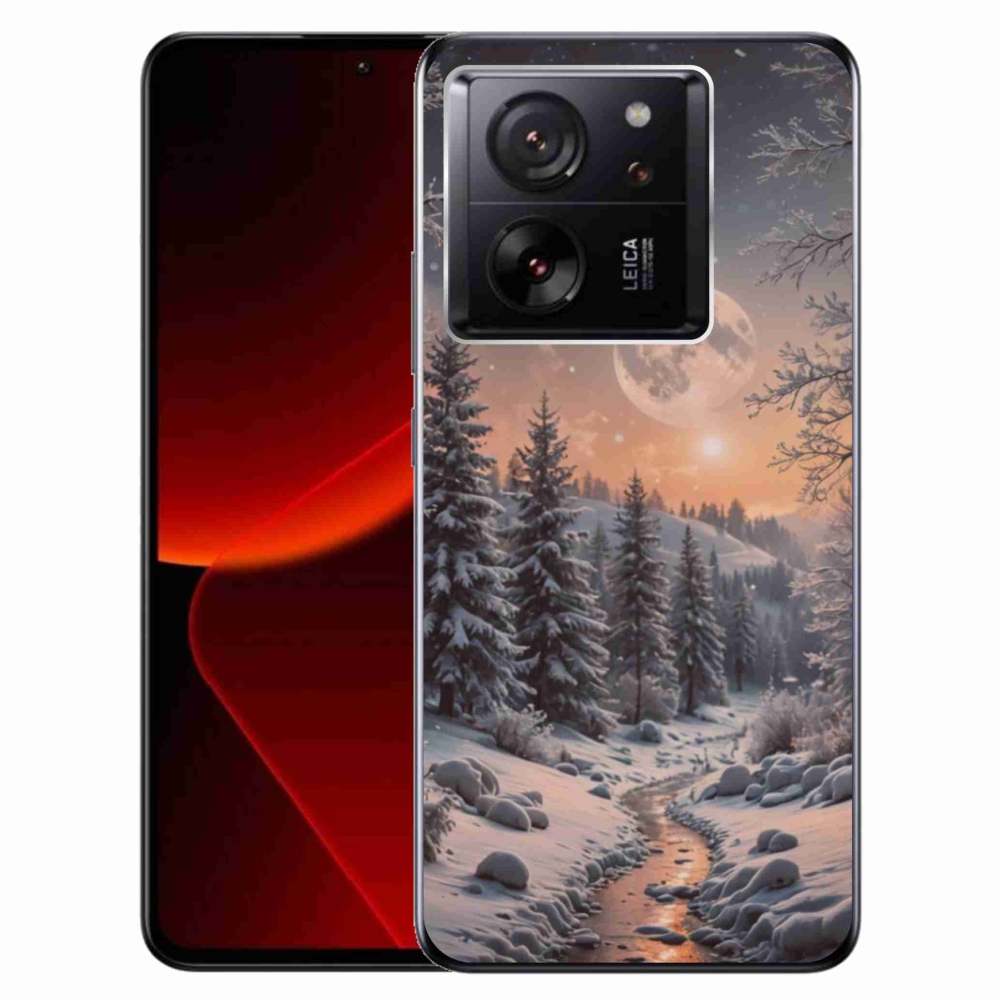 Gelový kryt mmCase na Xiaomi 13T/13T Pro - zimní krajina 2