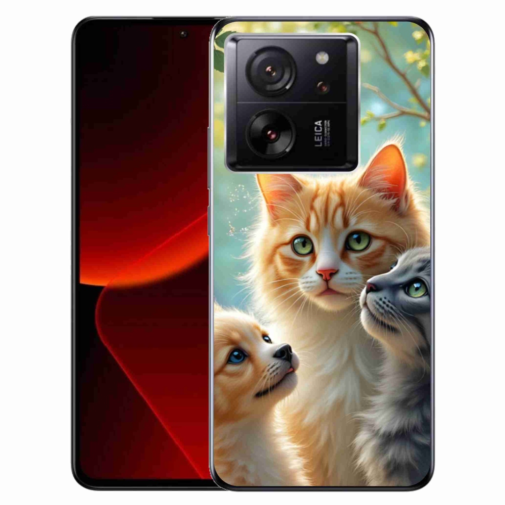 Gelový kryt mmCase na Xiaomi 13T/13T Pro - zvířecí přátelství 2