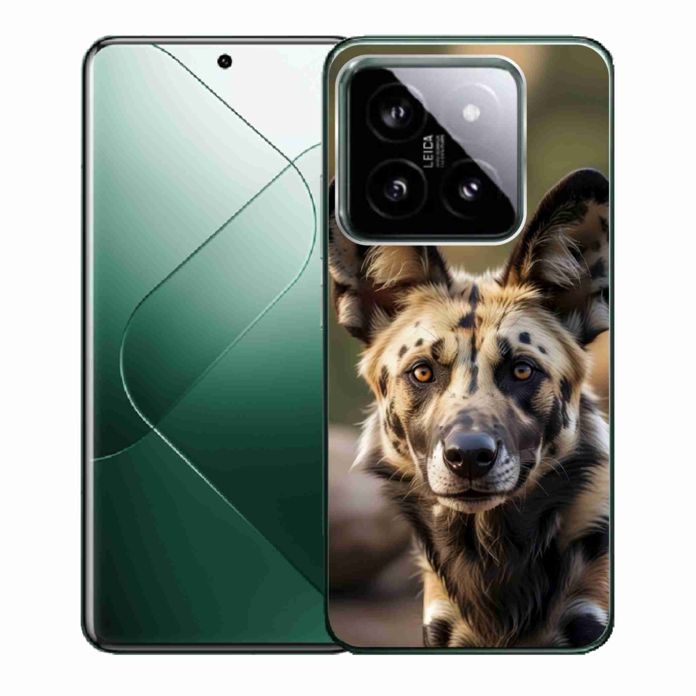 Gelový kryt mmCase na Xiaomi 14 - africký divoký pes