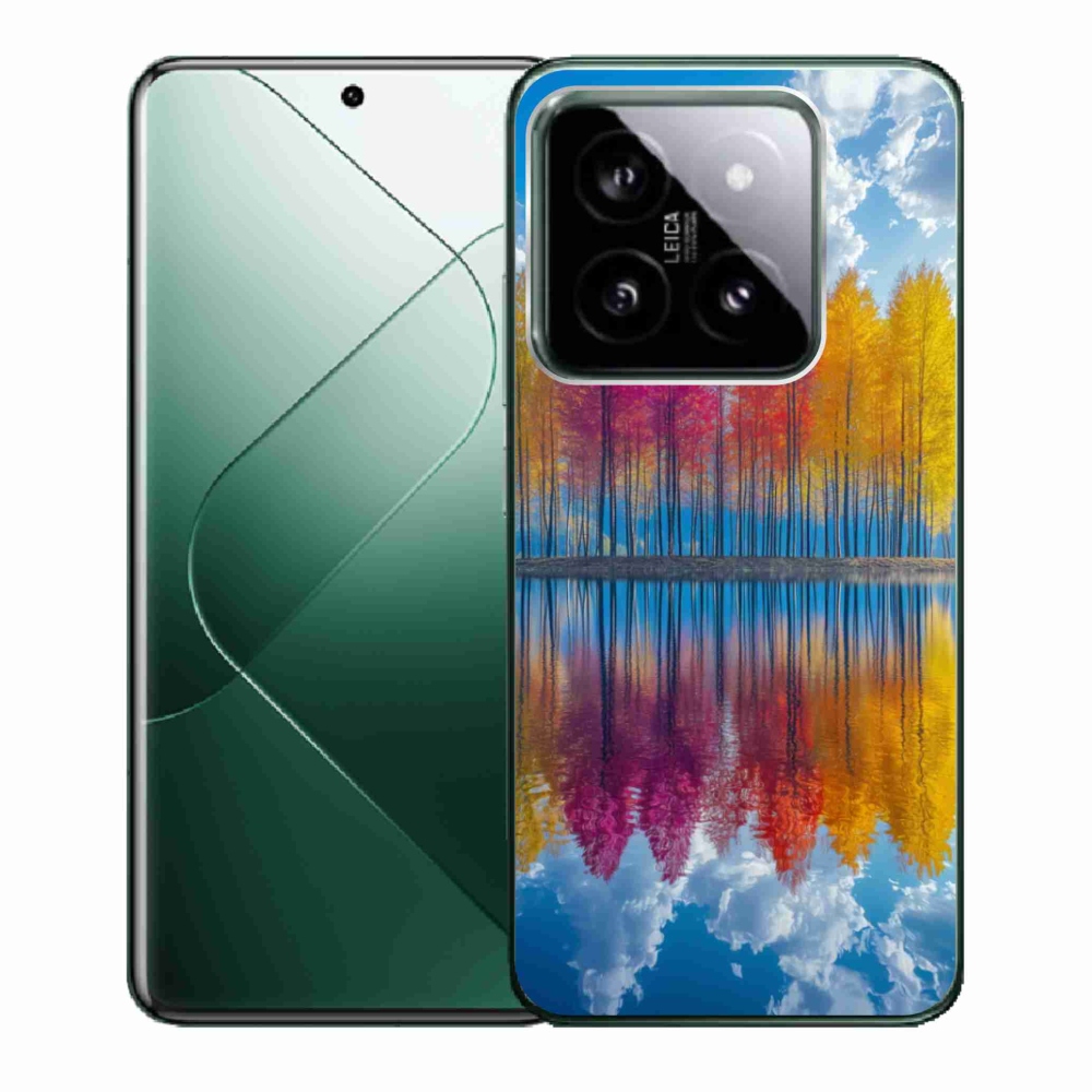 Gelový kryt mmCase na Xiaomi 14 - barevné stromy