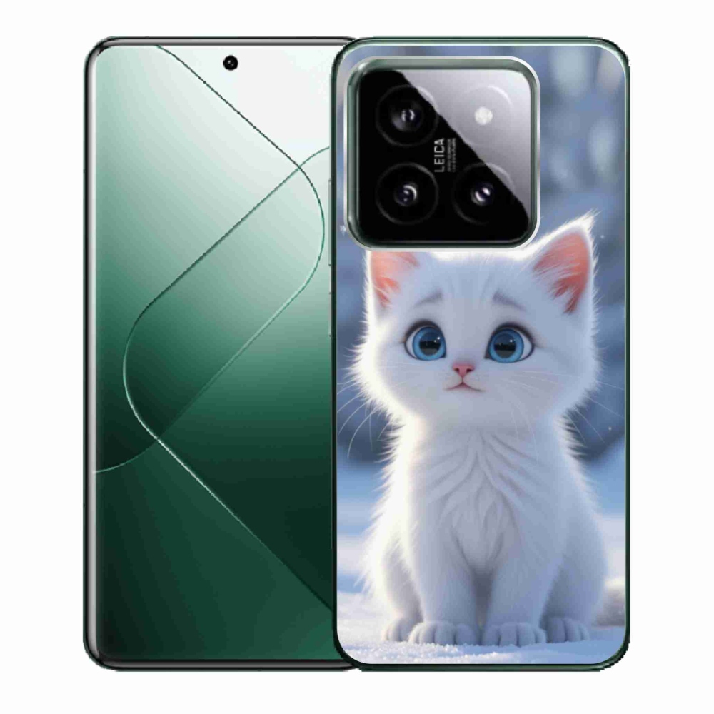 Gelový kryt mmCase na Xiaomi 14 - bílé kotě 3