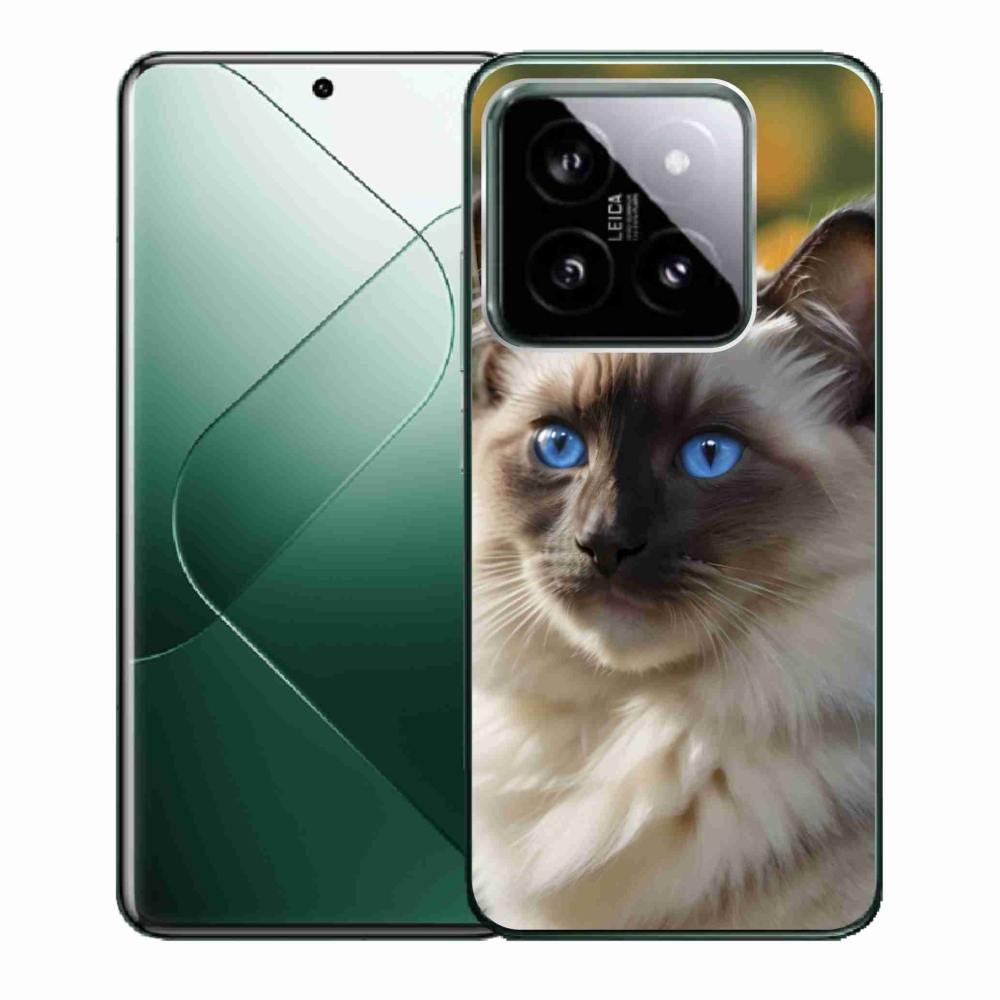 Gelový kryt mmCase na Xiaomi 14 - bílý ragdoll