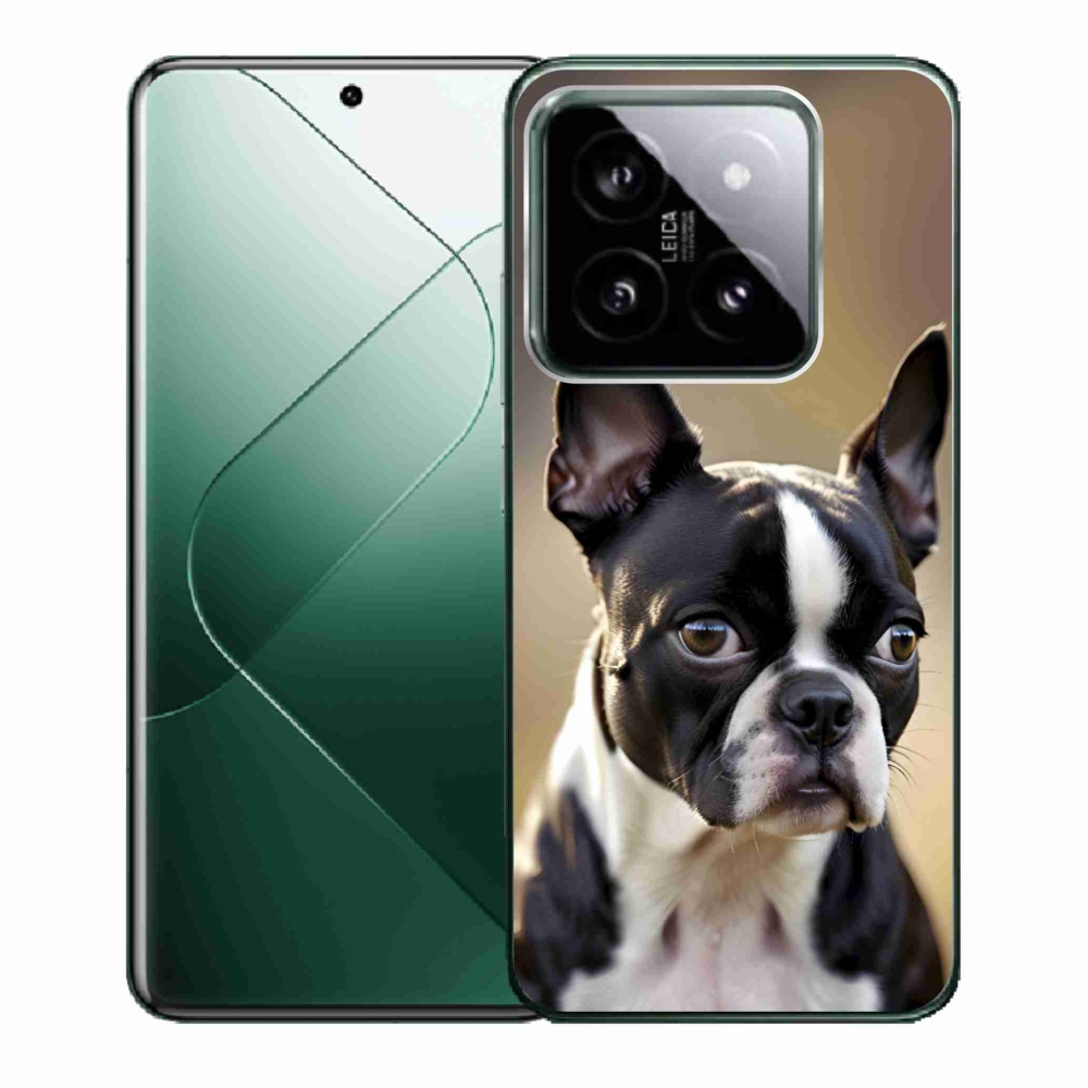 Gelový kryt mmCase na Xiaomi 14 - bostonský teriér