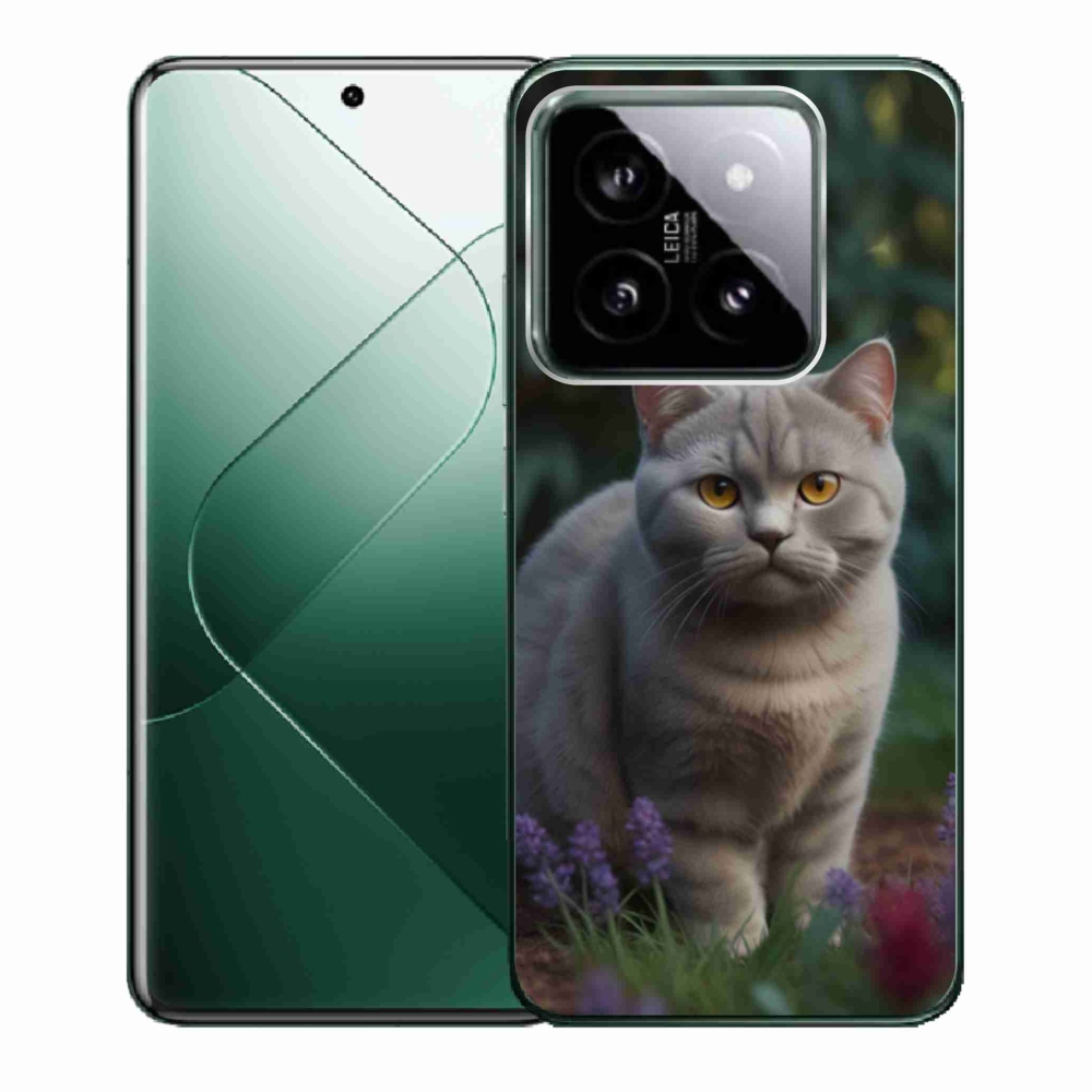 Gelový kryt mmCase na Xiaomi 14 - britská kočka
