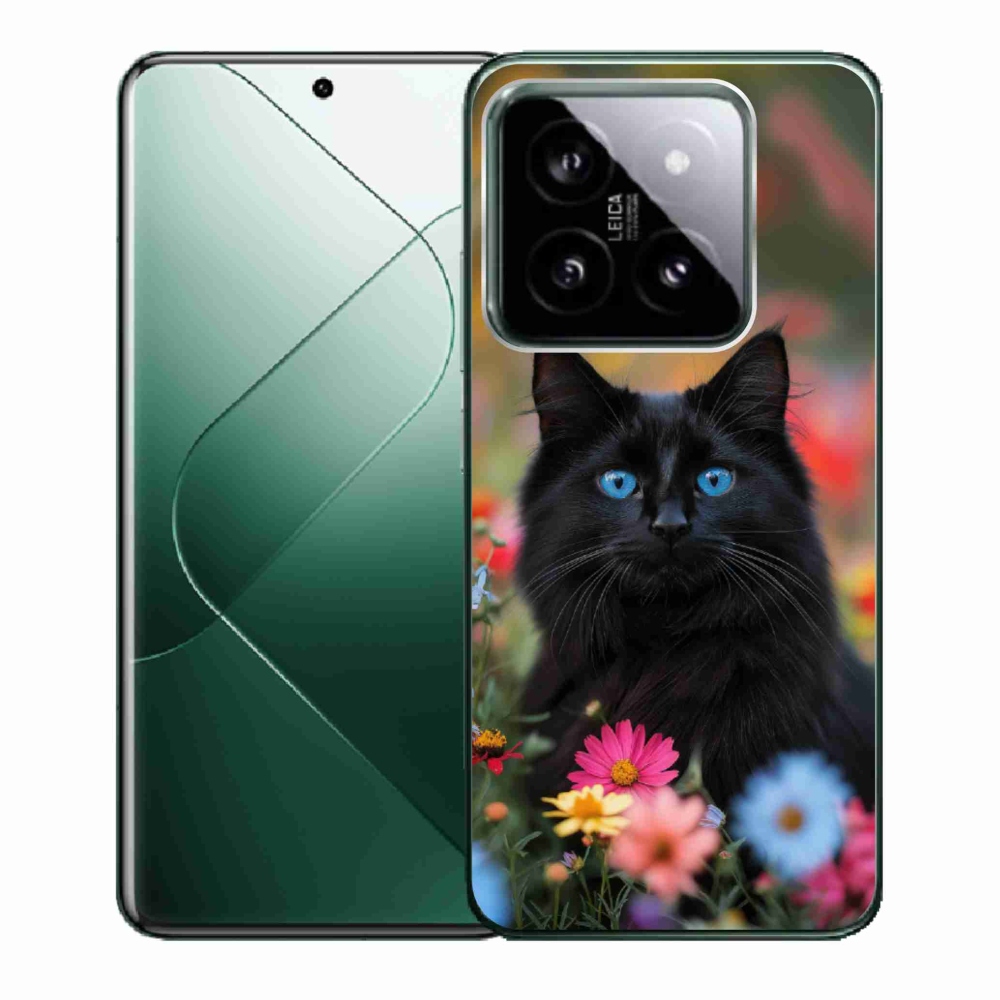 Gelový kryt mmCase na Xiaomi 14 - černé kotě 4