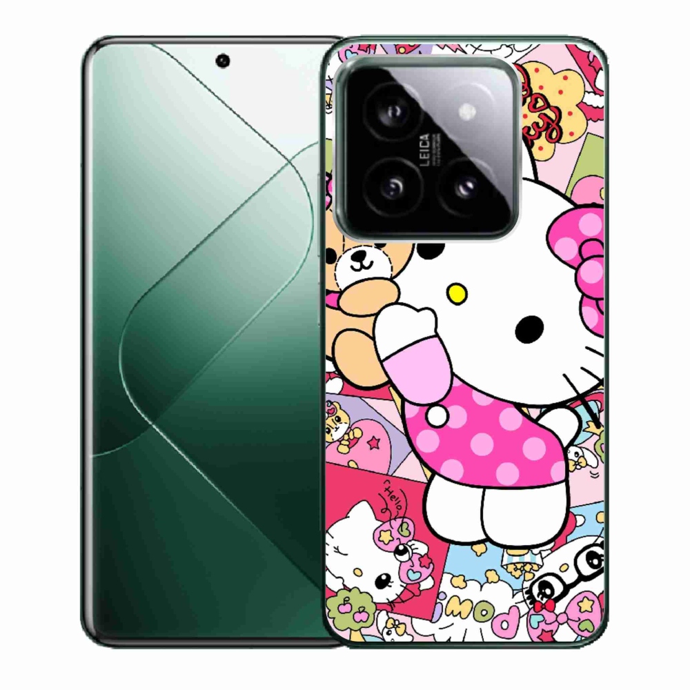 Gelový kryt mmCase na Xiaomi 14 - cute kitty
