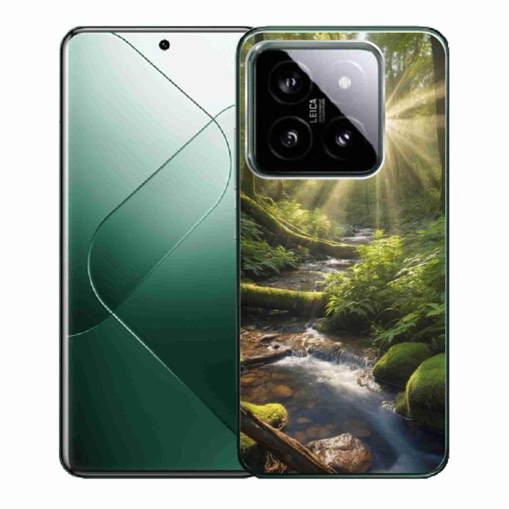Gelový kryt mmCase na Xiaomi 14 - hlubina lesa