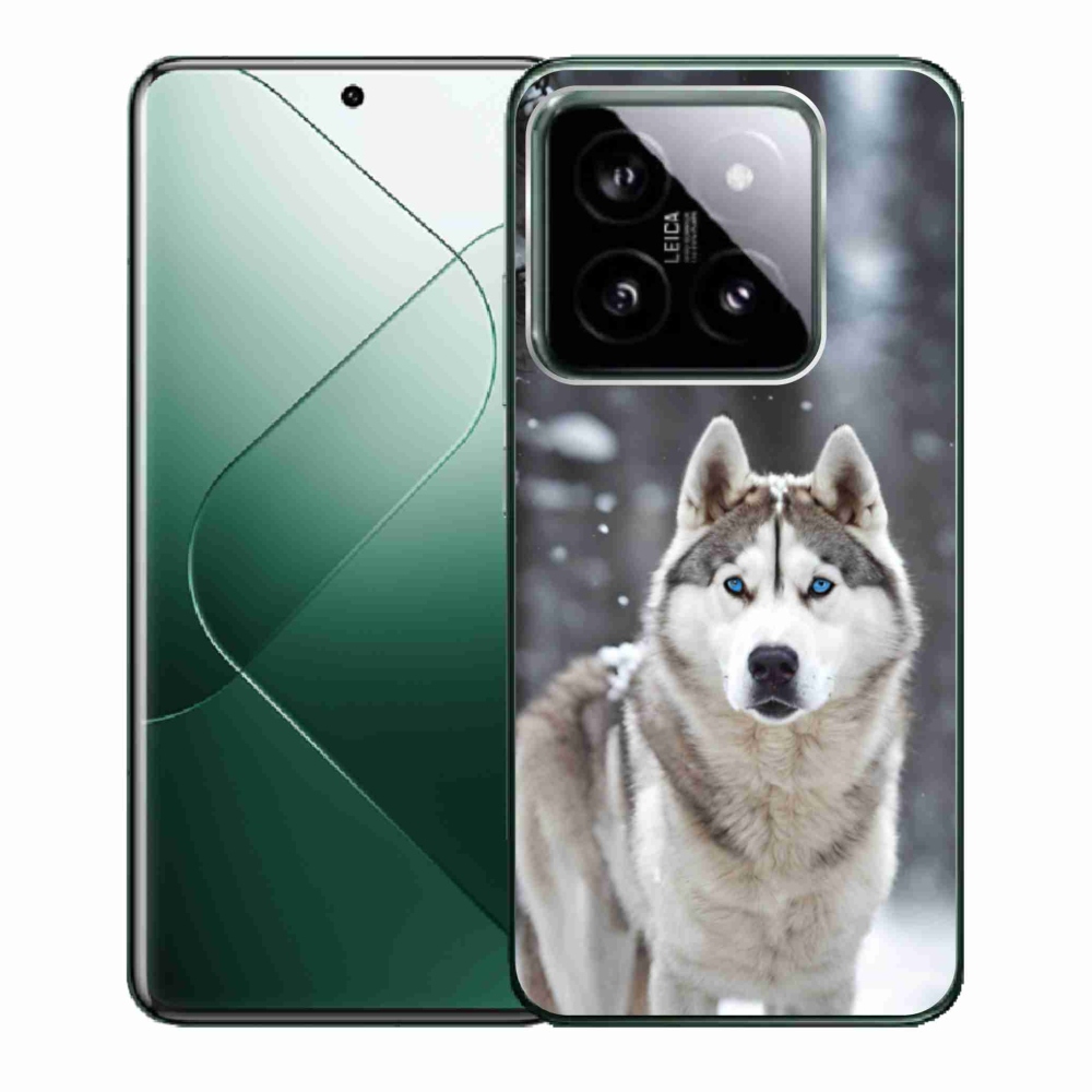 Gelový kryt mmCase na Xiaomi 14 - husky 2