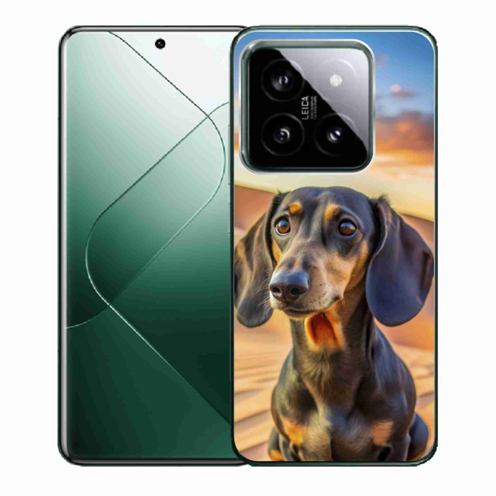 Gelový kryt mmCase na Xiaomi 14 - jezevčík 3 