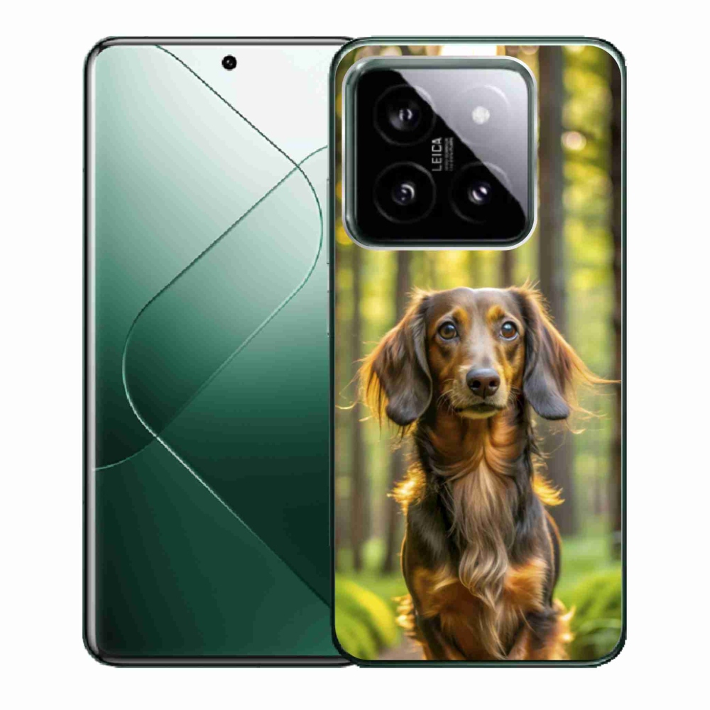 Gelový kryt mmCase na Xiaomi 14 - jezevčík 4