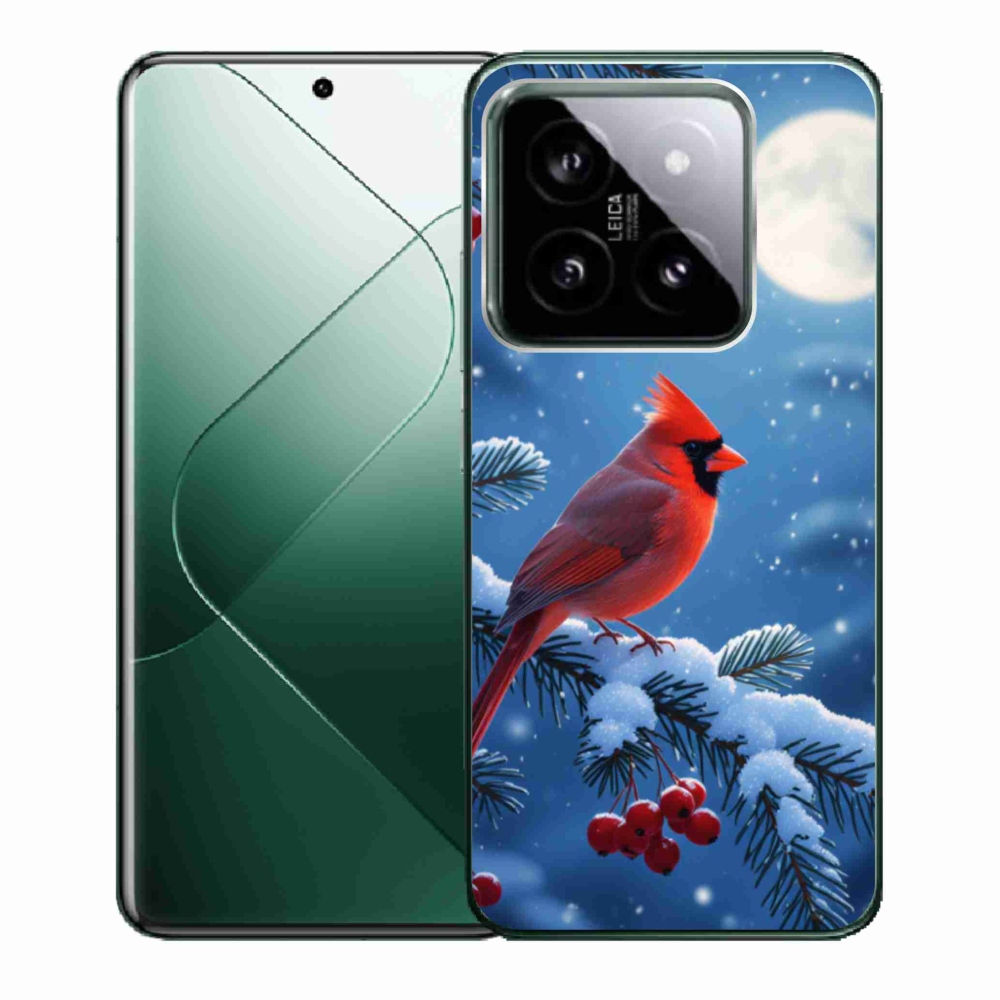Gelový kryt mmCase na Xiaomi 14 - kardinál červený