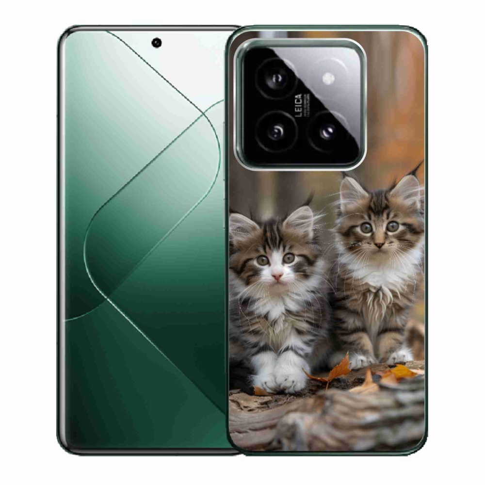 Gelový kryt mmCase na Xiaomi 14 - kočičí duo 3