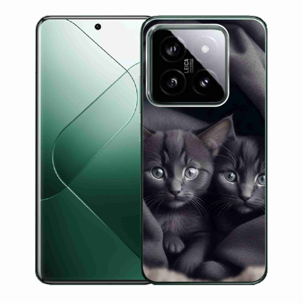 Gelový kryt mmCase na Xiaomi 14 - kočičí duo