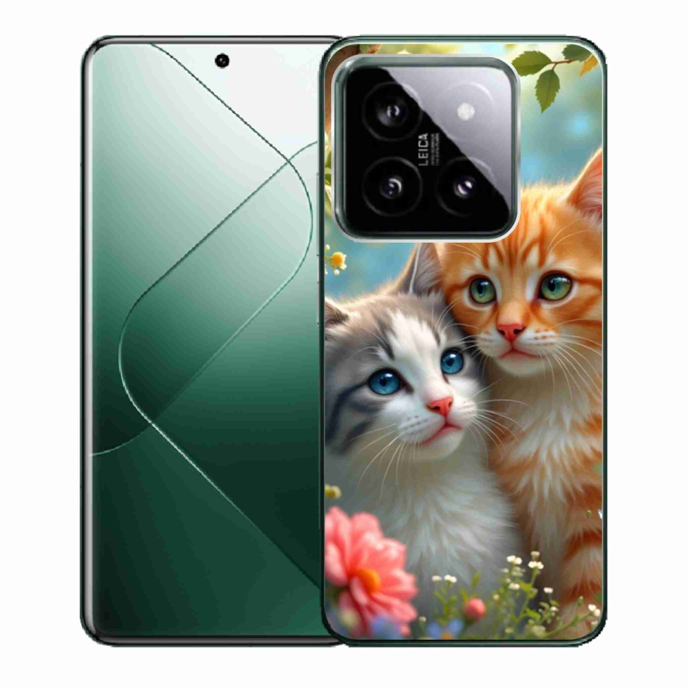 Gelový kryt mmCase na Xiaomi 14 - kočičí láska 2