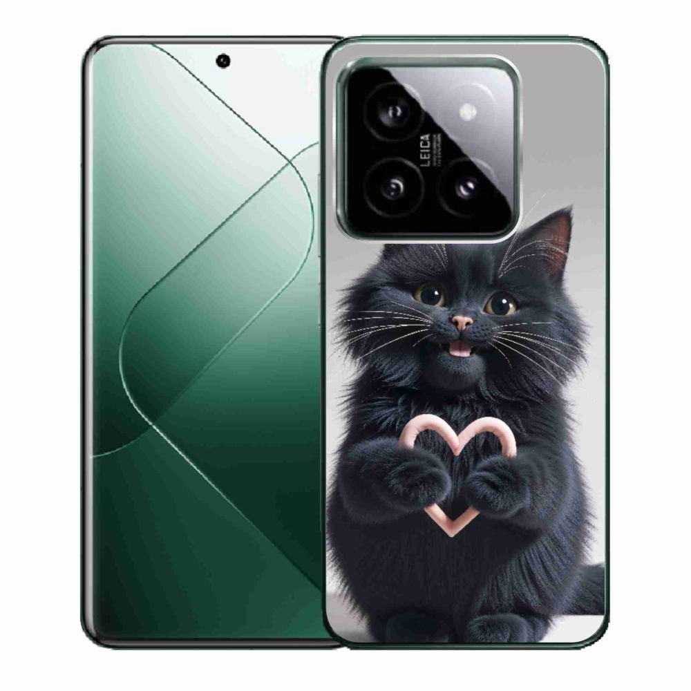 Gelový kryt mmCase na Xiaomi 14 - kočičí láska 3
