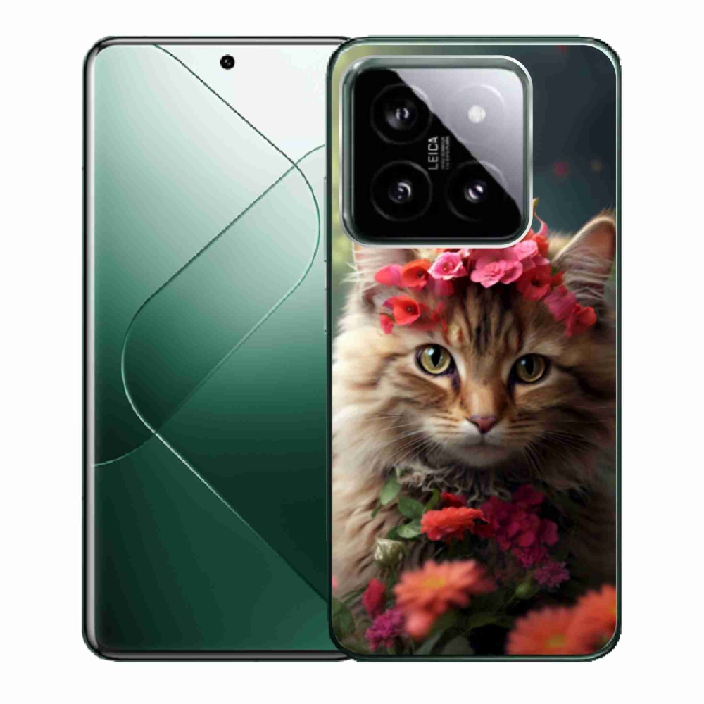 Gelový kryt mmCase na Xiaomi 14 - kočíčí princezna