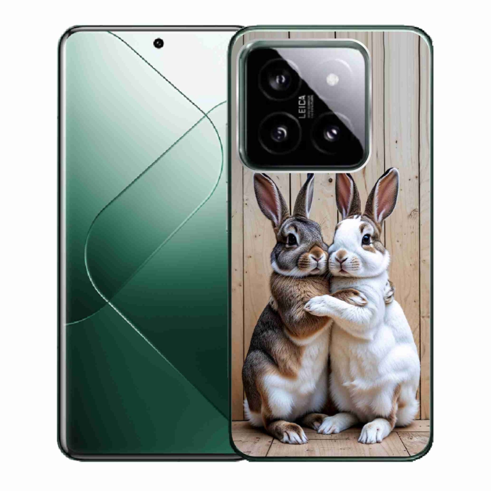 Gelový kryt mmCase na Xiaomi 14 - králičí pár