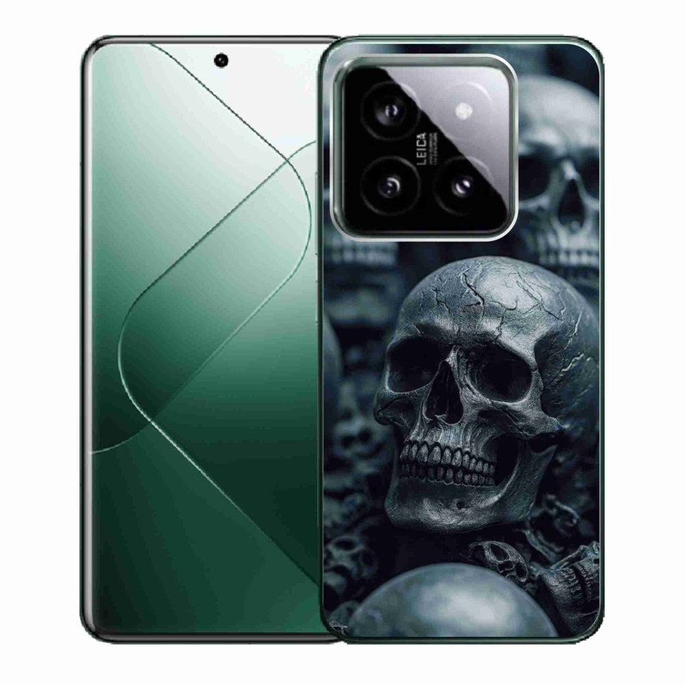 Gelový kryt mmCase na Xiaomi 14 - lebka 2