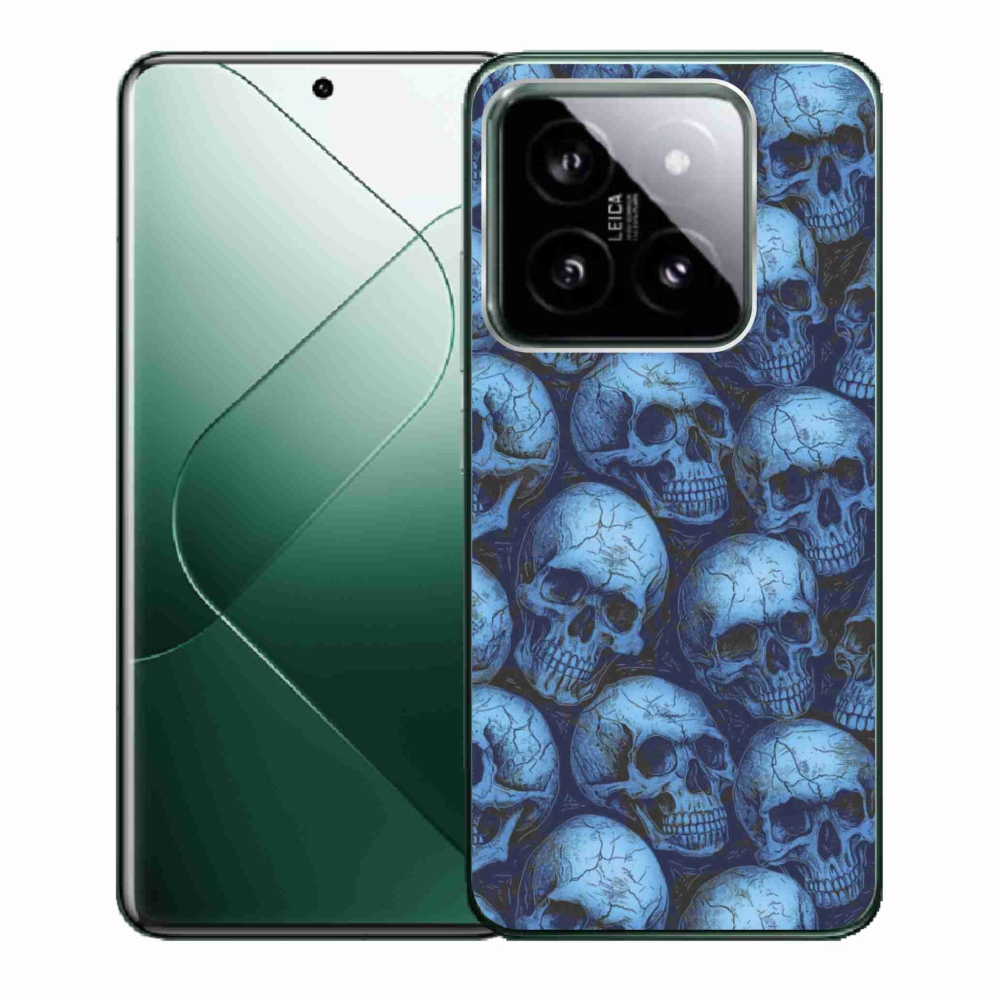Gelový kryt mmCase na Xiaomi 14 - lebky