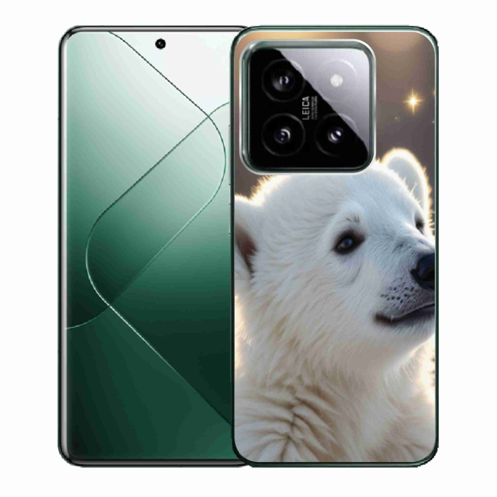 Gelový kryt mmCase na Xiaomi 14 - lední medvěd