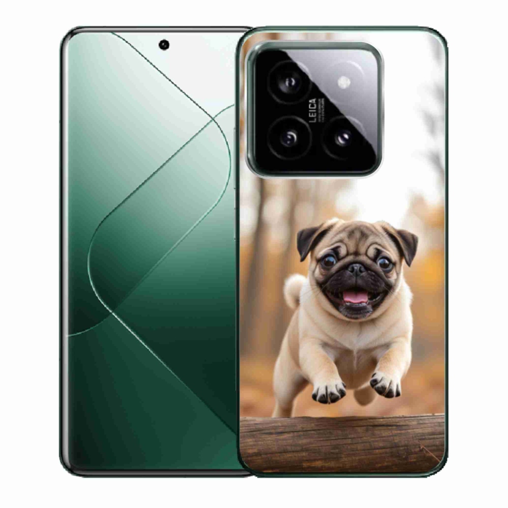Gelový kryt mmCase na Xiaomi 14 - mops 2