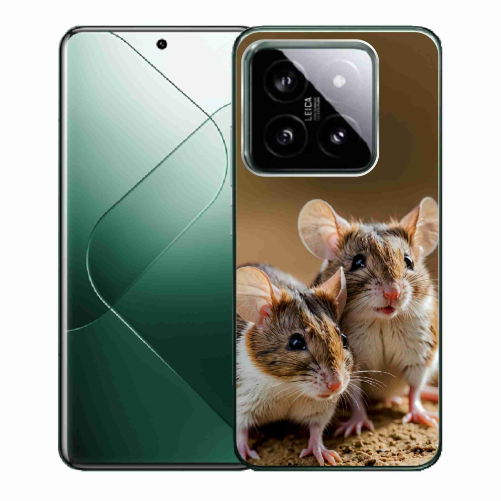 Gelový kryt mmCase na Xiaomi 14 - myší duo